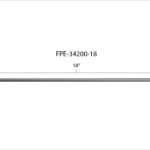 18 Inch High Pressure Fuel Line 8mm x 3.5mm Line M14 x 1.5 Nuts Fleece Performance
